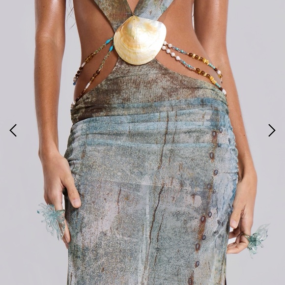 Jaded London Earthy Tones Backless Dress - Picture 7 of 7